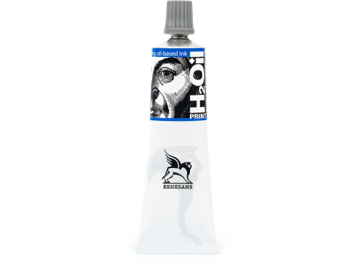 H2Oil relief paint, ink for linocut - Renesans - Primary Blue, 60 ml