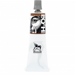 H2Oil relief paint, ink for linocut - Renesans - Sepia, 60 ml
