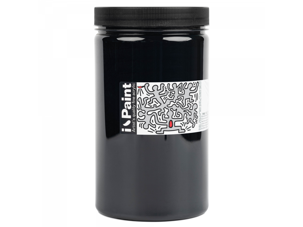 Farba akrylowa I-Paint - Renesans - 18, carbon black, 1200 ml