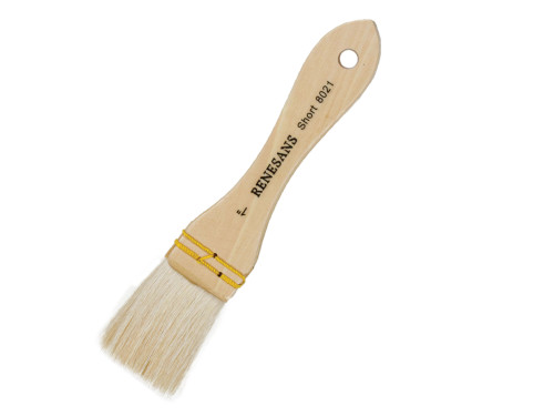 Background Hake, natural brush, 8021S series - Renesans - short handle, no. 1
