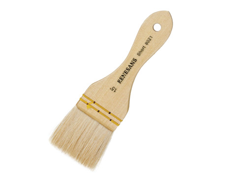 Background Hake, natural brush, 8021S series - Renesans - short handle, no. 1.5