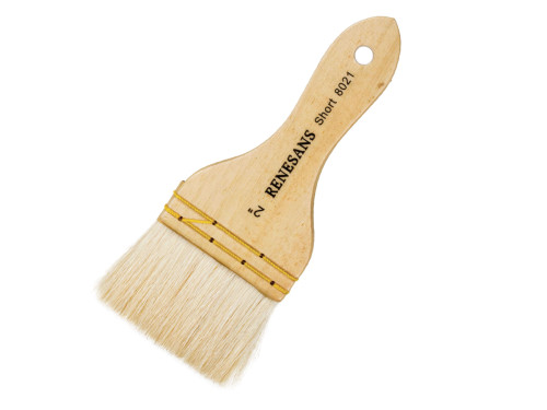 Background Hake, natural brush, 8021S series - Renesans - short handle, no. 2