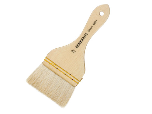 Background Hake, natural brush, 8021 series - Renesans - short handle, no. 2.5