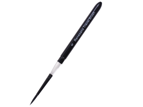 Travel mixed-bristles brush - Renesans - short handle, no. 6