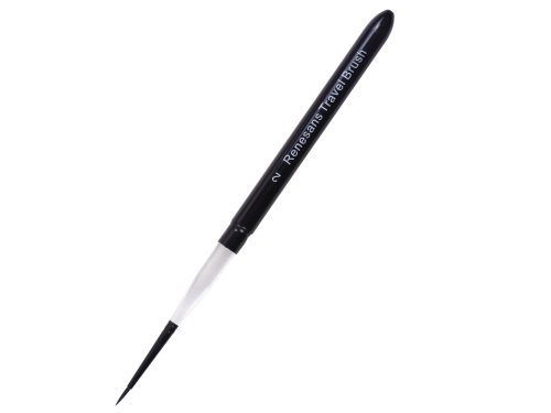 Travel mixed-bristles brush - Renesans - short handle, no. 2