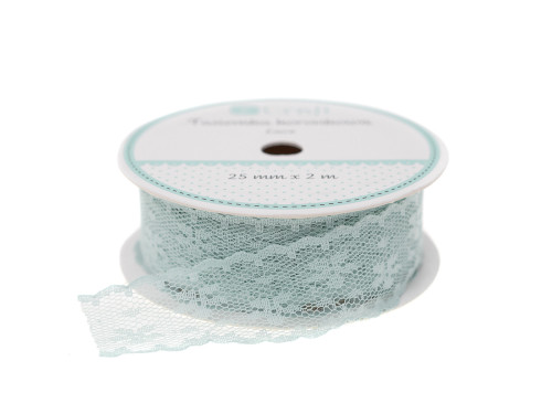 Lace ribbon - DpCraft - mint, 25 mm, 2 m