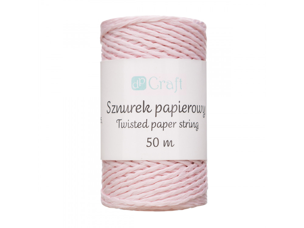 Paper string - DpCraft - pink, 50 m