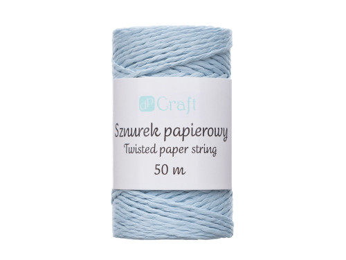 Sznurek papierowy - DpCraft - niebieski, 50 m