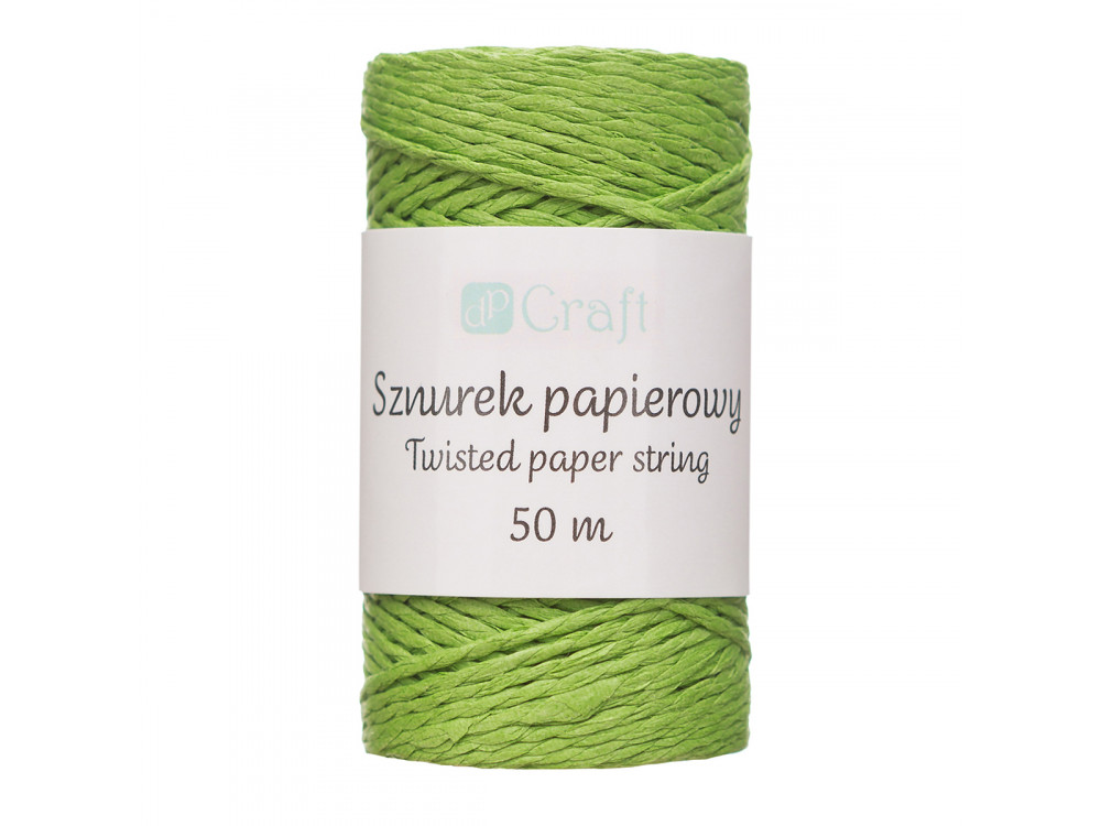 Paper string - DpCraft - green, 50 m