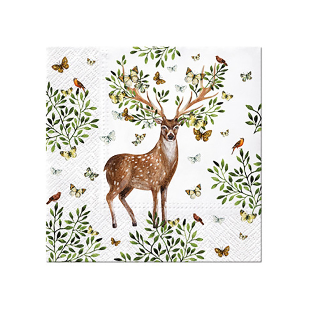 Decorative napkins - Paw - Forest Antlers, 20 pcs