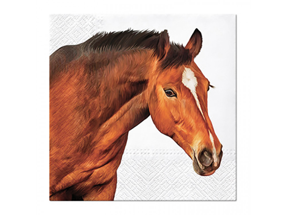 Decorative napkins - Paw - Horse Head, 20 pcs