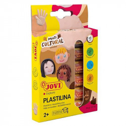 Plastelina dla dzieci Multicultural - Jovi - 6 kolorów x 15 g