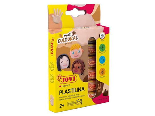 Modelling clay Multi Cultural - Jovi - 6 colors x 15 g
