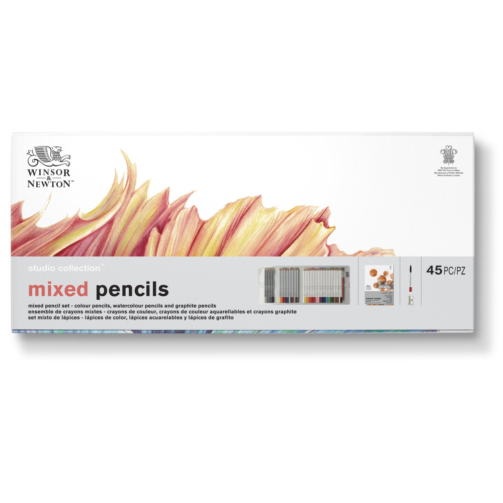 Mixed pencils set - Winsor & Newton - 45 pcs