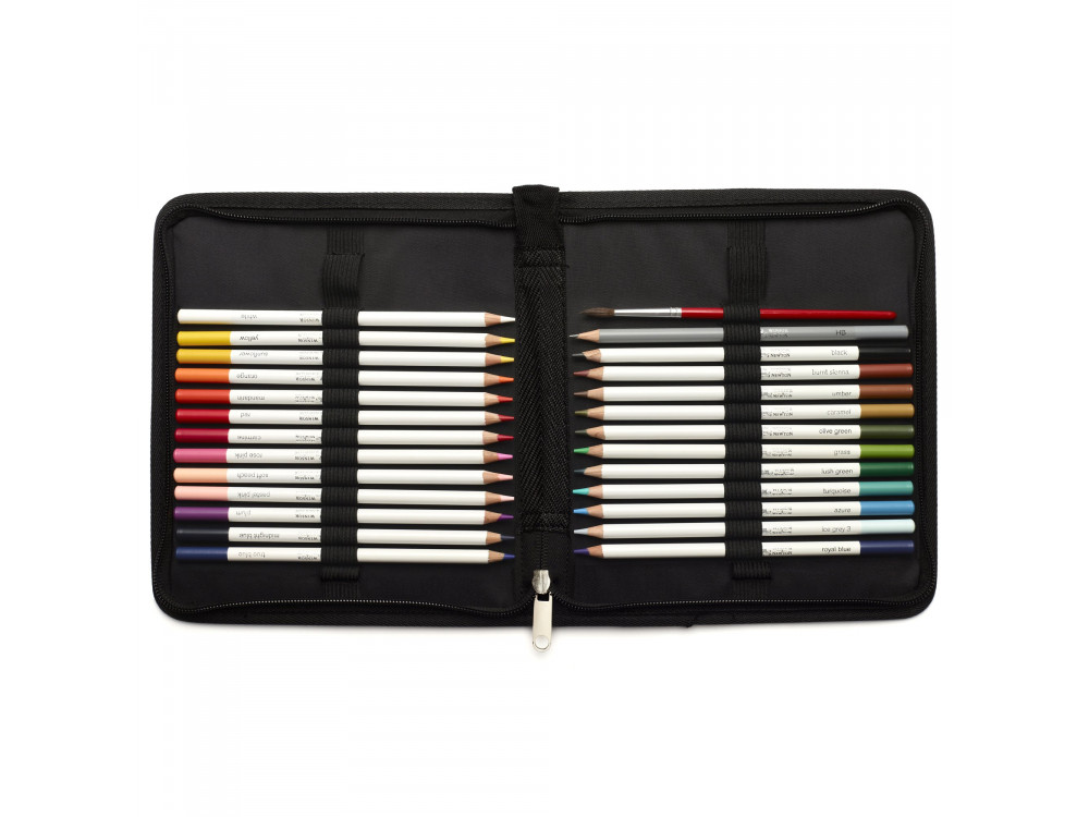 Zestaw kredek akwarelowych Watercolour Pencils w etui - Winsor & Newton - 26 szt.