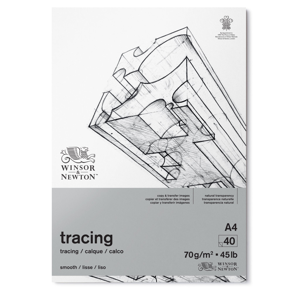 Tracing paper - Winsor & Newton - smooth, 70 g, A4, 40 sheets