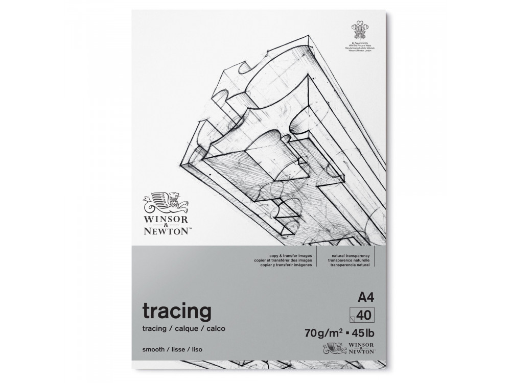 Tracing paper - Winsor & Newton - smooth, 70 g, A4, 40 sheets