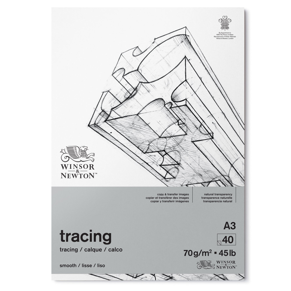 Tracing paper - Winsor & Newton - smooth, 70 g, A3, 40 sheets