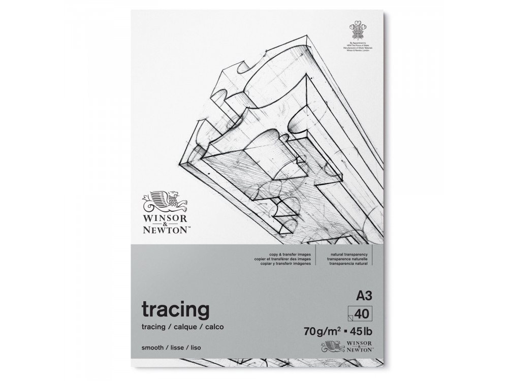 Tracing paper - Winsor & Newton - smooth, 70 g, A3, 40 sheets