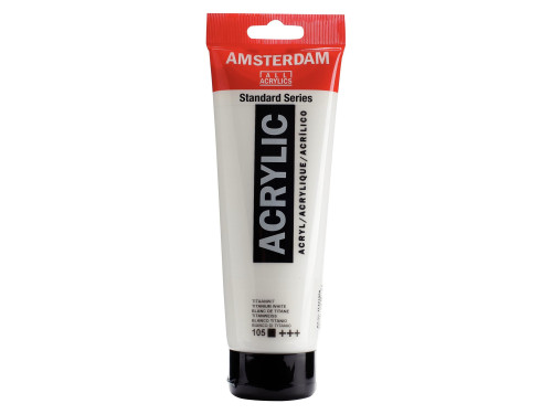 Farba akrylowa - Amsterdam - Titanium White, 250 ml