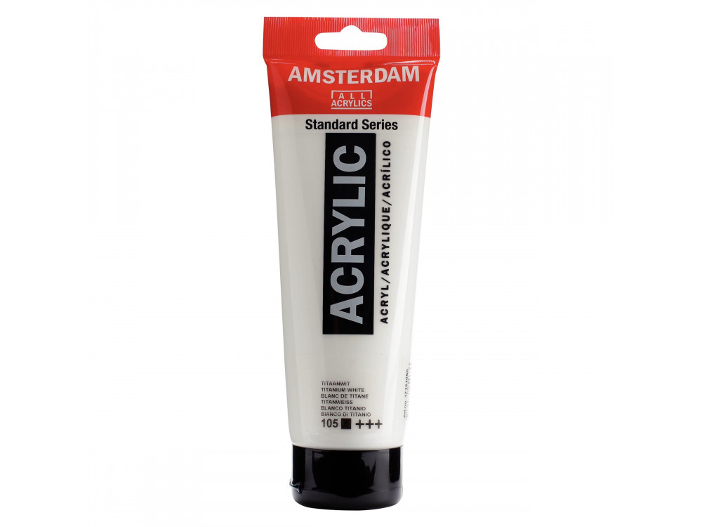 Farba akrylowa - Amsterdam - Titanium White, 250 ml