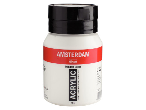 Farba akrylowa - Amsterdam - 105, Titanium White, 500 ml