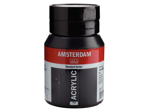 Farba akrylowa - Amsterdam - 735, Oxide Black, 500 ml