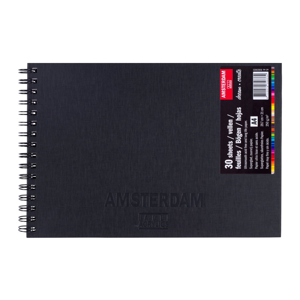 Sketchbook with spiral - Amsterdam - A4, 250 g, 30 sheets