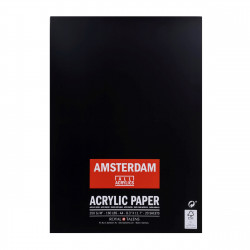Blok do akryli - Amsterdam - średnioziarnisty, A4, 350g, 20 ark.