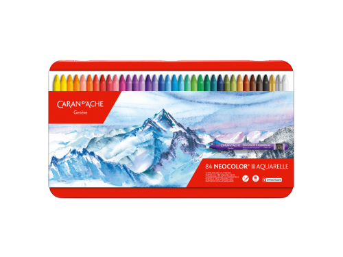 Zestaw akwarelowych pasteli Neocolor II - Caran d'Ache - 84 kolory