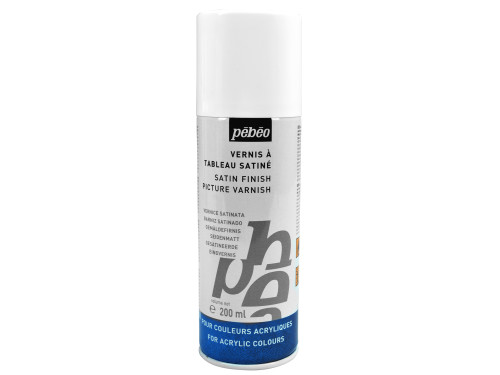 Lakier akrylowy, werniks w sprayu - Pébéo - satynowy, 200 ml