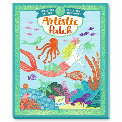 Art set with stickers Artistic Patch Ocean - Djeco