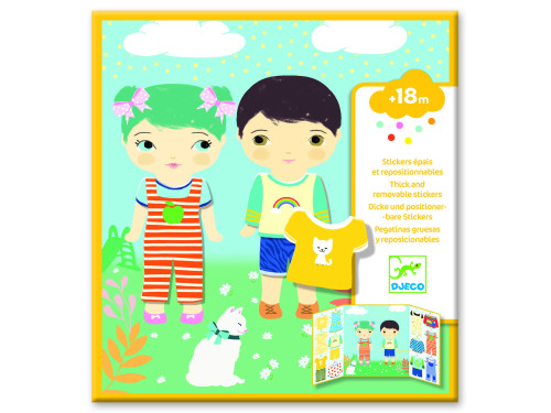 Set of reusable stickers Clothes - Djeco