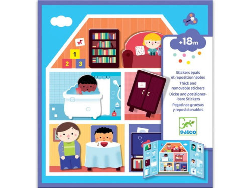 Set of reusable stickers House - Djeco