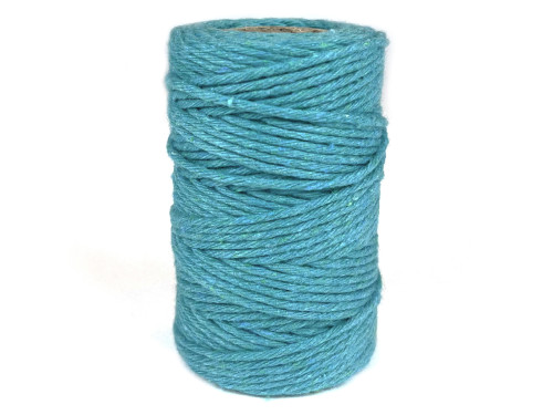 Cotton cord for macrames - emerald green, 2 mm, 60 m