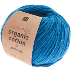 Włóczka bawełniana Essentials Organic Cotton DK - Rico Design - Sky Blue, 50 g