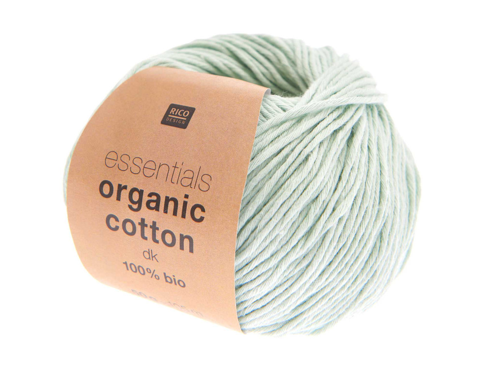 Essentials Organic Cotton DK cotton yarn - Rico Design - Aqua, 50 g