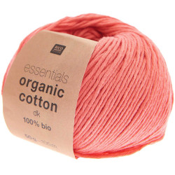 Essentials Organic Cotton DK cotton yarn - Rico Design - Azalea, 50 g