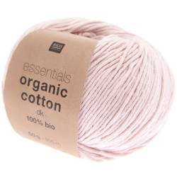 Essentials Organic Cotton DK cotton yarn - Rico Design - Pink, 50 g