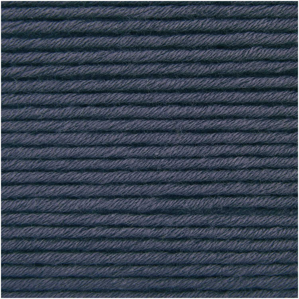 Essentials Organic Cotton Aran cotton yarn - Rico Design - Midnight Blue, 50 g