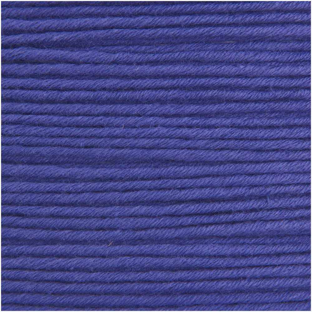 Essentials Organic Cotton Aran cotton yarn - Rico Design - Violet, 50 g
