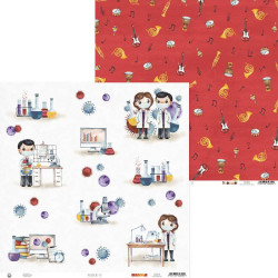 Scrapbooking paper 30,5 x 30,5 cm - Piątek Trzynastego - You can be 02