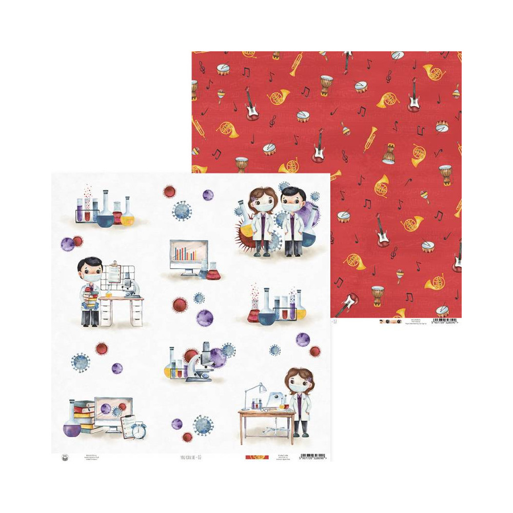 Papier do scrapbookingu 30,5 x 30,5 cm - Piątek Trzynastego - You can be 02