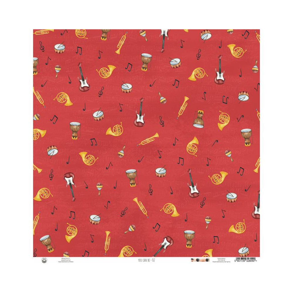 Scrapbooking paper 30,5 x 30,5 cm - Piątek Trzynastego - You can be 02