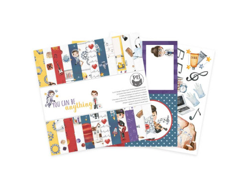 Set of scrapbooking papers 15,3 x 15,3 cm - Piątek Trzynastego - You can be anything