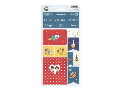 Arkusz tekturowych naklejek 10,5 x 22 cm - Piątek Trzynastego - You can be 01