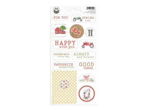 Set of cardboard stickers 10,5 x 22 cm - Piątek Trzynastego - Farm Sweet Farm 02