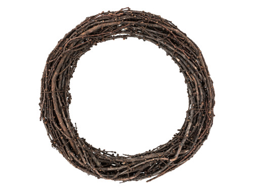 Braided branches wreath, base for garlands - DpCraft - 25 cm