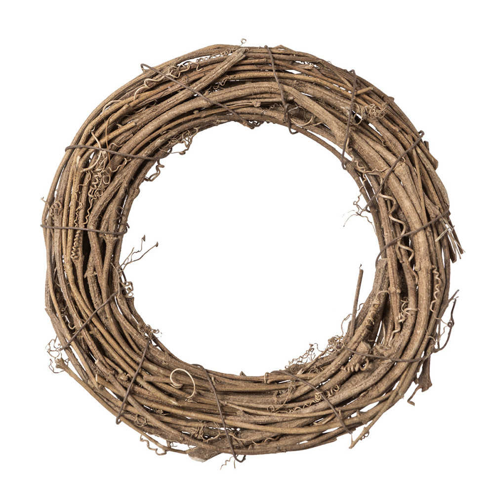 Braided branches wreath, base for garlands - DpCraft - 20 cm