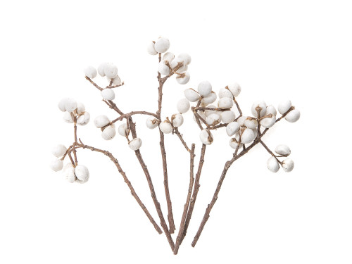 Gałązki z białymi kulkami - DpCraft - 10 cm, 10 g